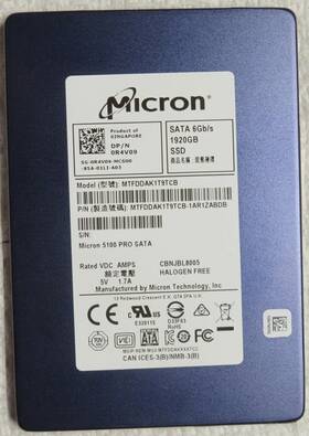 Mtfddak1t9tcb-1ar1zabdb Micron 1.92tb 2.5 Inch Tlc 6gb/s Sata Ssd