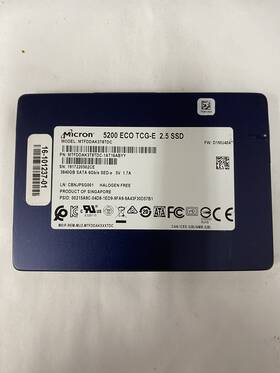 Mtfddak3t8tdc-1at16abyy Micron Mtfddak3t8tdc-1at18abyy 5200 Eco 2.5 Inch 3.84tb Ssd