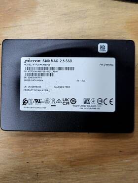 Mtfddak960tgb-1bc1zabyy Micron Solid State Drive 960gb 2.5 Sata