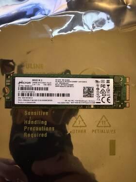 Mtfddav480mbf-mab Micron M600 M.2 256gb Sata 6g 3.3v 1.7a Ssd Solid State