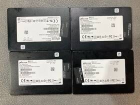 Mtfdhba256mbf Micron Lot Of 4 600 256gb 2.5 Inch Ssd Average Health