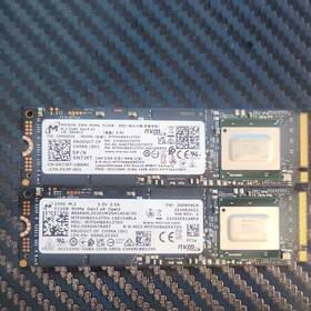 Mtfdhba512tdv-1az15abla Micron Lot Of 2 2300 512gb Nvme M.2 Pcie Gen3x4 Ssd Dram Cache Tested