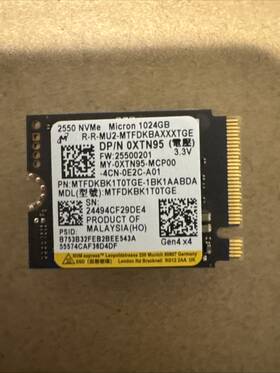 Mtfdkbk1t0tge-1bk1aabdamdl Micron For Mtfdkbk1t0tge 1tb Ssd M.2 2550 Nvme Pcie Gen 4x4 Solid State Drive