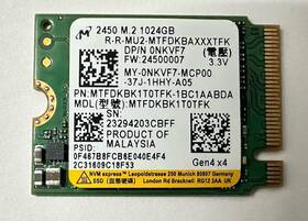 Mtfdkbk1totfk Micron 2450 1tb M.2 2230 Nvme Ssd