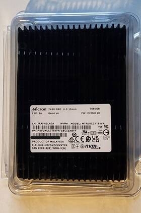 Mtfdkcc7t6tfr-1bc15abyyr Micron 7450 Pro Enterprise 7.68tb Internal 2.5 Inch U.3 Pcie 4.0 Nvme Ssd