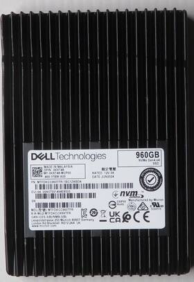 Mtfdkcc960tfr-1b1zabda-ostk Micron Mtfdkcc960tfr-1b1zabda Dell 960gb Pcie Gen4 Nvme Ri Tlc 2.5 Ssd