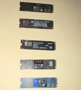 Wds100t3x0e-00b3n0 Mixed Brands Lot Of 5 Brand Nvme M.2 2280 Internal Ssds 4x 500gb 1x Tb Wd Samsung