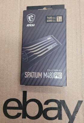 M480 Msi 824142326909 Spatium Pro Pcie 4.0 Nvme M.2 1tb Pci-express Same Day Shipping