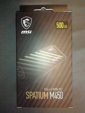 M450 Msi Spatium Pcie 4.0 Nvme M.2 500gb Internal Gaming Ssd