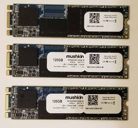 Mknssdsr120gb-d8 Mushkin Enhanced 846651027436 Lot Of 3 Source M.2 2280 120gb Sata Iii Ssd -