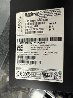 00yk196d7a02376len Mz7lm480hmhq-000v3 Lenovo 480gb 2.5 Inch Sata Ssd Sl10a 29007
