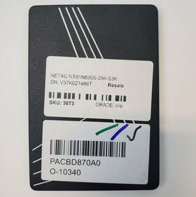 Nt01n530s-256-s3k Netac 256gb 2.5 Inch Sata Internal Ssd Grade A