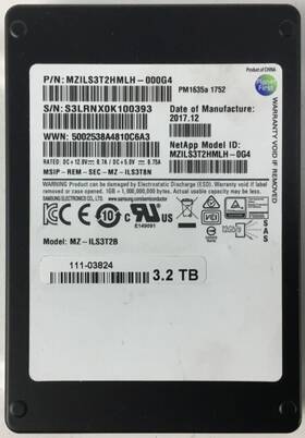 Mzils3t2hmlh Netapp 111-03824 3.2 Tb Sas 2.5 Inch Ssd
