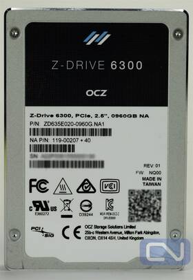 Zd635e020-0960g Ocz Z-drive 6300 960gb 1 Dwpd Pcie 3.0 X4 U.2 Nvme 2.5 Inch Ssd