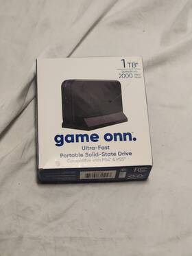 Onn 681131315043 Gaming Ultra-fast Portable Solid-state Drive 1tb Compatible Ps4 Ps5 Sh