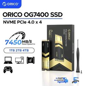 2280 Orico 942227163226 Pcie Gen4 4 M.2 Nvme Ssd 7400mb/s Internal Hard Drive 4k Video Us