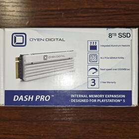 Ps5-8t-2280 Oyen Digital Dash Pro 8tb Nvme M.2 Pcie 4.0 Itlc Ssd With Heatsink Sony Ps5 Compatable