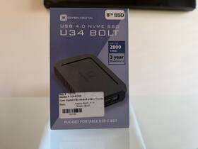 U34-8k-bk Oyen Digital 8tb U34 Bolt Usb4 / Thunderbolt 4 External Ssd