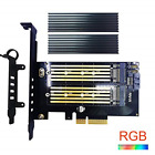 Pa12-hs Glotrends In Nvme To Pcie Sata Ssd Iii Adapter Card