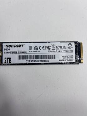 P300p2tbm28 Patriot Memory P300 2tb Ssd 2280 M.2 Pcie Gen3 X4 Nvme 1.3 Internal For Pc/laptop