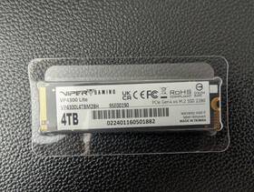 Vp4300l4tbm28h Patriot Memory Vp4300l 4tb M.2 2280 Pcie Gen4 X4 Nvme 7400mb/s Internal Gaming Ssd Ps5