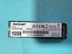 P310p192tm28 Patriot 1920gb Pcie Gen3 X4 M.2 Ssd 2280