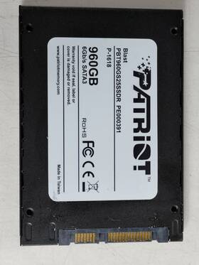 Pbt960gs25ssdr Patriot Blast 960 Gb Sata Iii 2.5 In Solid State Drive