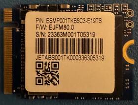 Esmp001tkb5c3-e19ts Phison Electronics Corporation Ps5019-e19t 1tb Oem