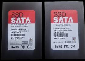 Ssbp512gtb300-s10 Phison Lot Of 2 512gb 2.5 Inch Sata Ssd Internal Drive