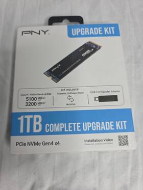 Gen4 Pny 751492784915 Pcie Nvme X4 Ssd 1tb Upgrade Kit M280cs2241-1tbkit-rb Adh