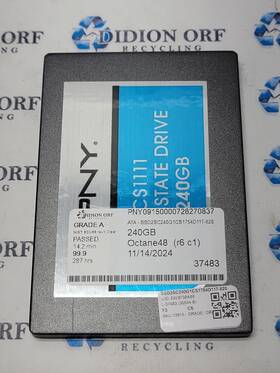 Ssd2sc240g1cs1754d117-820 Pny 240gb 2.5 Inch Sata Ssd Grade A Sku 13915