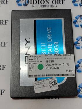 Ssd2sc480g1cs1754d117-533 Pny 480gb 2.5 Inch Sata Ssd Grade A Sku 15086