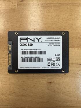 Ssd7sc240gcs900 Pny Cs900 240 Gb Solid State Drive - Tested And Works Windows Can/will Wipe