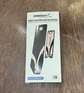 Sabrent 840025253230 Ps5 Heatsink M.2 Nvme 1tb Rocket 4 Plus Ssd Sb-pshs