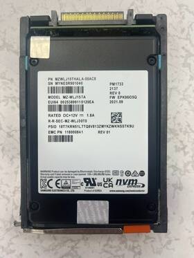 Samsung 005053708 Dell Emc 15.36tb Nvme 2.5 Inch Ssd Mz-wlj15ta Pn