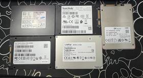 240-256gb Samsung Lot Of 5 2.5 Inch Sata Iii Ssds Major Brands Tested With Crystaldiskinfo