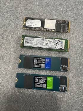 Samsung 718037883885 Lot Of 4 1tb M.2 Nvme Internal Ssd Laptop Mixed Brand All Tested Working