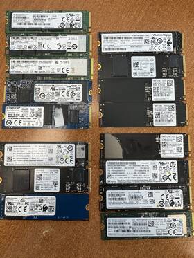 Hfs001tej9x118n Samsung Lot Of 16 Nvme M.2 2280 Ssds 3 1tb 4 512gb 9 256gb Tested And Wiped