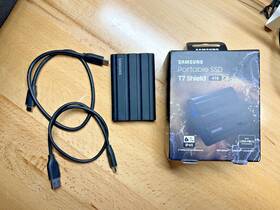 Mu-pe4t0s Samsung Mu-pe4t0s/am-cr T7 Shield 4tb Portable Ssd Black With Box And Usb-c Usb-a