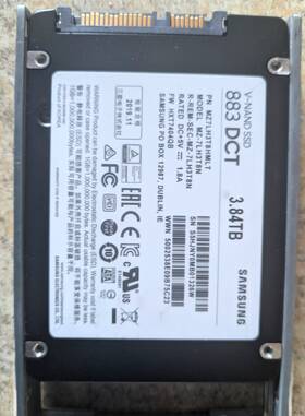 Mz-7lh3t8n Samsung V-nand 883 Dct 3.84tb 2.5 Inch 6gbs Sata Ssd - Fast Free Shipping