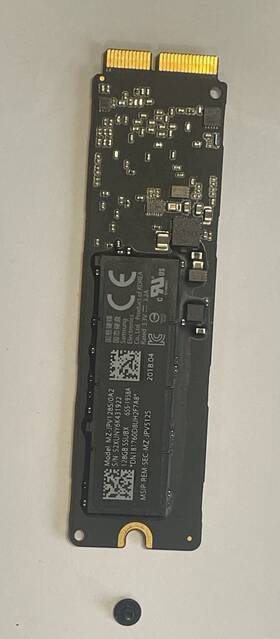 Mz-jpv1t00 Samsung Mz-jpv1t00/0a2 Apple Oem 128gb Pcie Ssd Sm0128g Macbook Air 2015 / 2017 Tested And Working