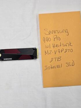 Mz-v9p2t0 Samsung Mz-v92t0 990 Pro With Heatsink 2tb Internal Ssd Pcle Gen 4x4 Nvme