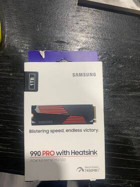 Mz-v9p1togw Samsung 990 Pro With Heatsink 1tb Internal Ssd Pcle 4.0 Nvme