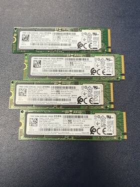 Mz-vlb26a Samsung Lot Of 4 Pm981 2280 Nvme 256gb Ssds Dell 0m7dvx Tested