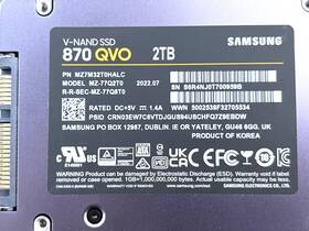 Samsung Mz7m3t2thalc 870 Qvo 2tb 2.5 Inch Sata Ssd System Pull - Tested Working