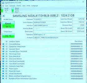 Mzal41t0hblb-00bl2 Samsung Mz-al41t00 1tb Pm9b1 M.2 2242 Nvme Pcie Gen4x4 Ssd