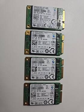 Mzmpc256 Samsung Lot Of 4 Ssd 256gb For Laptop Tested By Crystal 95% Good