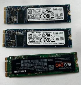 Mznlh500halu Samsung Lot Of 3 860 Evo/toshiba 500gb And 256gb M.2 2280 Ssd For Gaming Spare