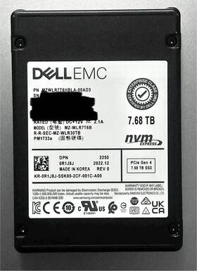 Mzwlr7t6hbla-00ad3 Samsung 7.68tb Pci-e Ssd Dell Nvmexpress 0r1j8j Mz-wlr7t6b