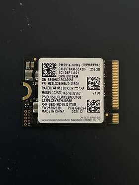 Mz9lq256hbjd-00bd1 Samsung Vt6km Pm991 Mz-9lq256c 256gb M.2 2230 Nvme Pcie Ssd